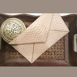 Loeffler Randall Leather envelope clutch